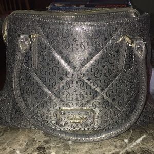 Silver guess purse